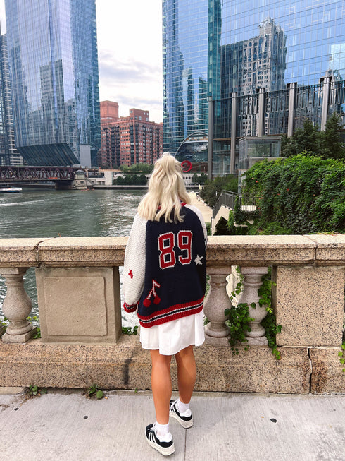 End Game Knit Jacket// Navy